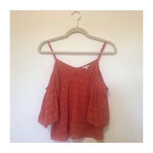 Guess cold shoulder top in Orange